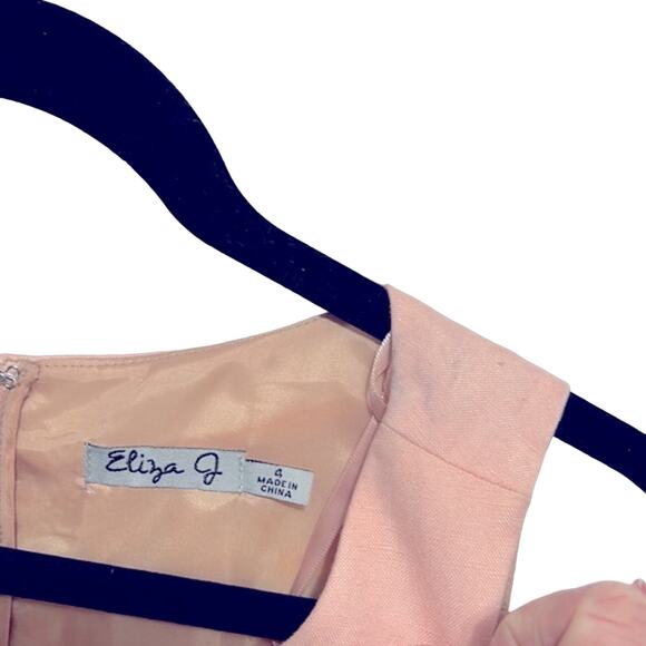 Eliza J. Floral Lace Sleeveless Shift Pink Dress size 4 - Picture 5 of 6